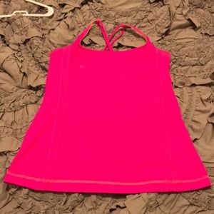 Lululemon bright pink tank size 8